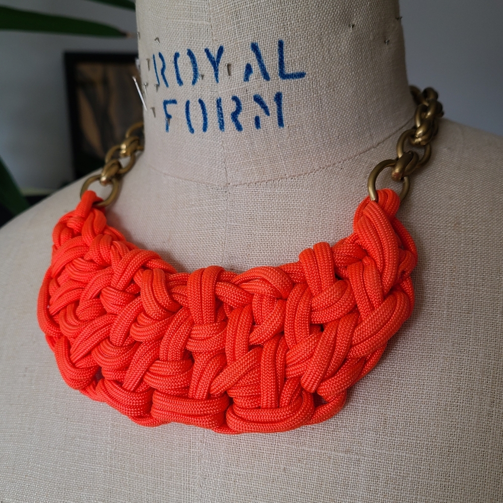 J Crew Braided Statement Necklace